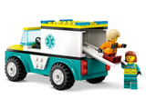 LEGO 4+ CITY EMERGENCY AMBULANCE & SNOWBOARDER