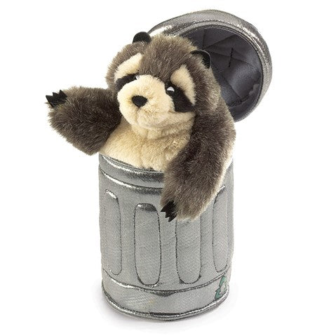 FM HP RACCOON IN GARBAGE CAN