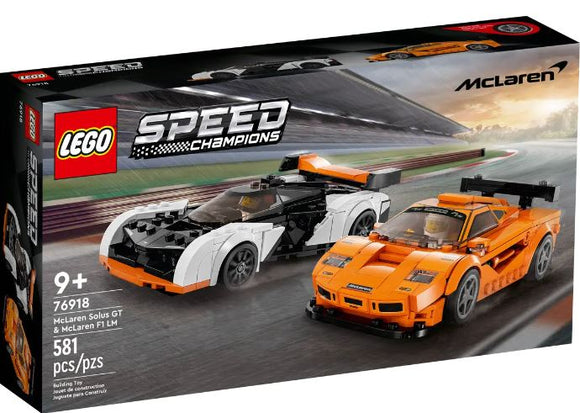 LEGO SPEED CHAMPIONS MCLAREN SOLUS GT & MCLAREN F1 LM