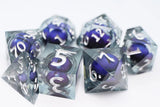 FBG DICE 7PC SHARP MOVING CYCLOPS PURPLE