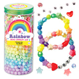 CFK BEAD JEWELRY JAR RAINBOW