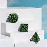 FBG DICE 7PC CRYPTIC KNOTS VERDANT