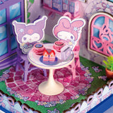 DIY DOLLHOUSE SANRIO KUROMI AND MY MELODY TEA PARTY