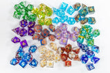 1985G MYSTERY DICE 7PC PLASTIC SHARP EDGE SET