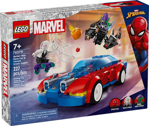 LEGO MARVEL SPIDER-MAN RACE CAR & VENOM GREEN GOBLIN