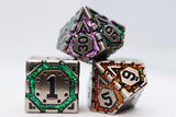 FBG DICE 7PC METAL ORNATE RAINBOW FRAME