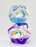 FBG DICE 7PC DOUBLE RAINBOW
