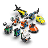 LEGO CITY AIRPLANE, SERVICE TRUCK & HOVERCRAFT REMIX