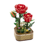 DIY MINI FLOWER KIT RED ROSES WITH LIGHTS