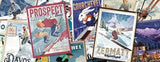 1000 RV VINTAGE SKI POSTERS