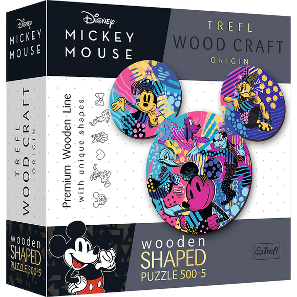 PZ 500 TF WOODEN DISNEY SHAPED MICKEY MOUSE