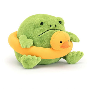 JC AMPHIBIFRIENDS RICKY RAIN FROG RUBBER DUCK RING 7"