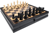 CHESS CHECKERS 15" WITH STORAGE