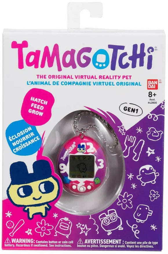 TAMAGOTCHI ORIGINAL ROSE VIOLET CLOCK