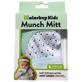 MK MUNCH MITT MINT GREEN TRIANGLES