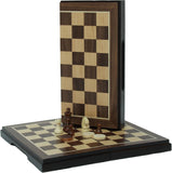 WE CHESS CHECKERS 8.5" 2IN1 WALNUT