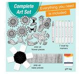 FABERC POP UP COLORING SUNFLOWERS AND BUTTERFLIES