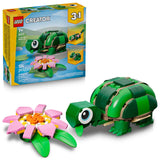 LEGO CREATOR TURTLE W/ WATER LILY FLOWER
