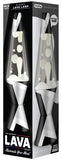 SCH LAVA LAMP 14.5" POLYGONAL WHITE TONE CLEAR