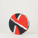 MDG DICE CASE SILICONE ROUND RED BLACK WHITE