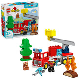 LEGO DUPLO FIRE TRUCK W/ HOSE AND FIREFIGHTER