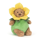 JC BARTHOLOMEW BEAR DAFFODIL OUTFIT 11"