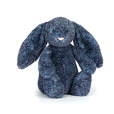 JC BASHFUL LUXE BUNNY HOPSCONE BLUE BLACK MEDIUM 12"