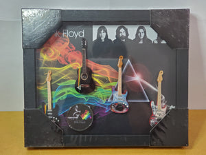 MINI GUITARS SHADOW BOX MED SQ PINK FLOYD 3