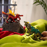 SCHLEICH ELDRADOR FIRE SAURIAN VS JUNGLE LIZARD