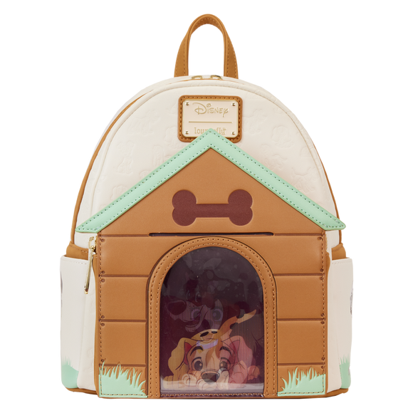 LOUNGEFLY BACKPACK DISNEY I HEART DOGS LENTICULAR