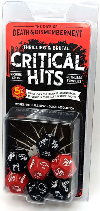CRITICAL HITS DICE SET OF DEATH AND DISMEMBERMENT