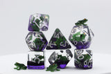 FBG DICE 7PC POISON FROG GREEN