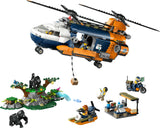 LEGO CITY JUNGLE EXPLORER HELICOPTER AT BASE CAMP