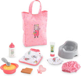COROLLE PINK ACCESSORIES SET LARGE 12"