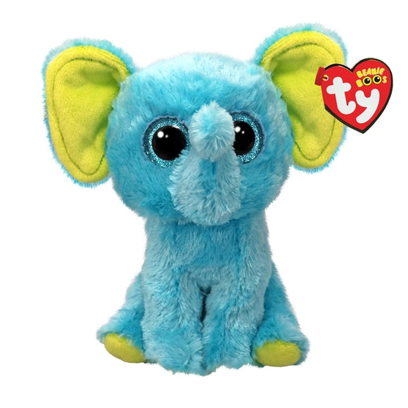 TY BEANIE BOO TRUNKLES ELEPHANT BLUE