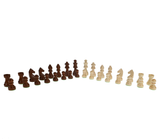 CHESS CHECKERS WOOD 15" W/ STORAGE