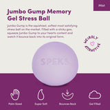 SPEKS GUMP JUMBO MIST PURPLE STRESS BALL