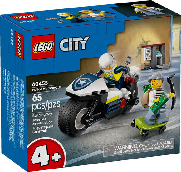 LEGO 4+ CITY POLICE MOTORCYCLE CHASE