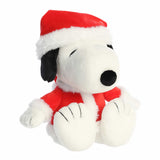 AUR PEANUTS SNOOPY SANTA 12"