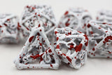 FBG DICE 7PC METAL HOLLOW BLOOD BONES