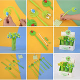 BCM GEL PENS WIGGLE LEAF FRIENDS