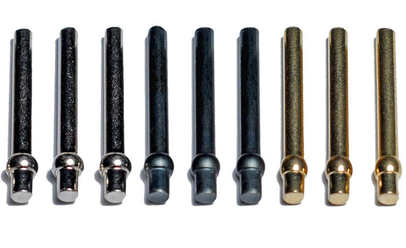 GM CRIB PEGS METAL BLACK GOLD SILVER