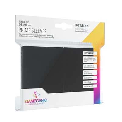 GM CASEGENICS CARD SLEEVES BLACK PRIME