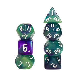 FBG DICE 7PC MURKY POND