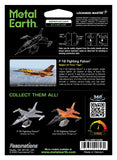METAL EARTH MILITARY JET F16 FIGHTING FALCON BELGIAN