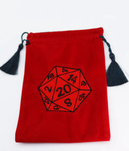 FBG DICE BAG D20 RED