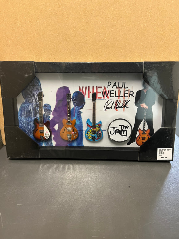 MINI GUITARS SHADOW BOX MED RECT PAUL WELLER