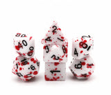 FBG DICE 7PC BLOOD SPLATTER