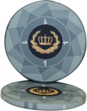 POKER CHIPS 300PC CERAMIC LAUREL CROWN 10 GRAM