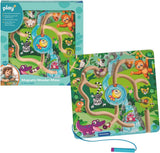 PLAYPLUS MAGNETIC WOODEN MAZE: JUNGLE